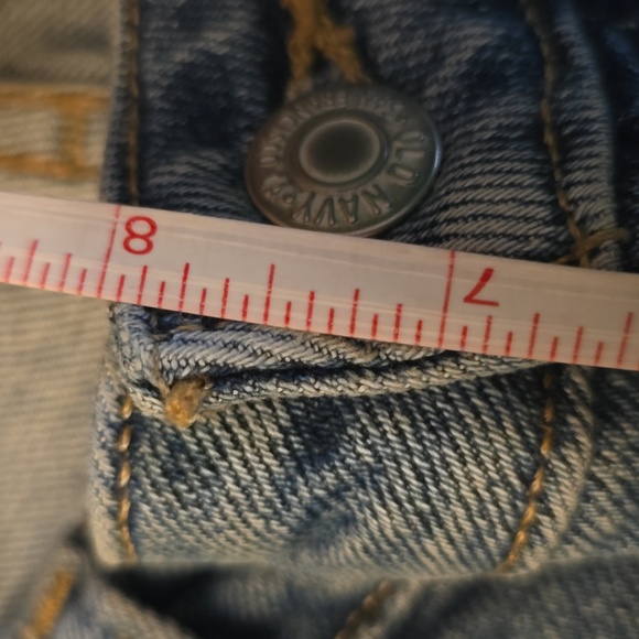 New Old Navy Women's Size 6 OG Loose Medium Wash Low Rise Distressed Jeans - Picture 9 of 9